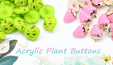 Acrylic Plant Buttons