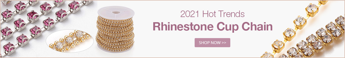 2021 Hot Trends Rhinestone Cup Chain